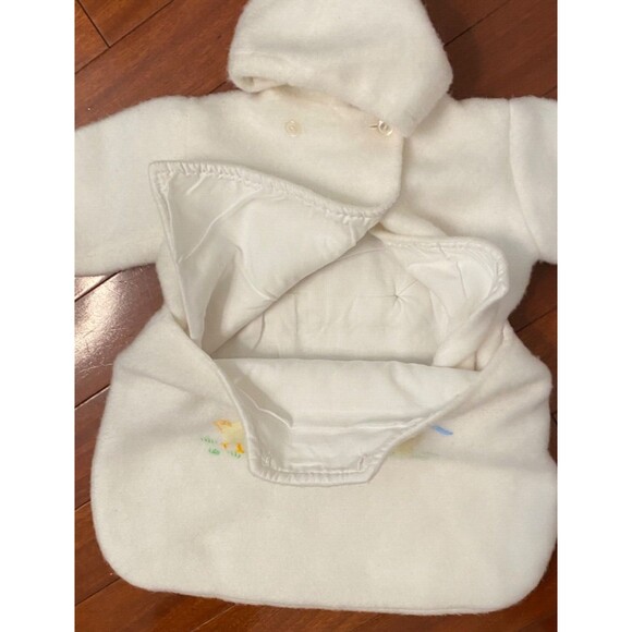 VTG I.MAGNIN Baby Coat Sack 6-12 Months Snowsuit Jacket 2 Piece Bunting ITALY - Picture 5 of 9